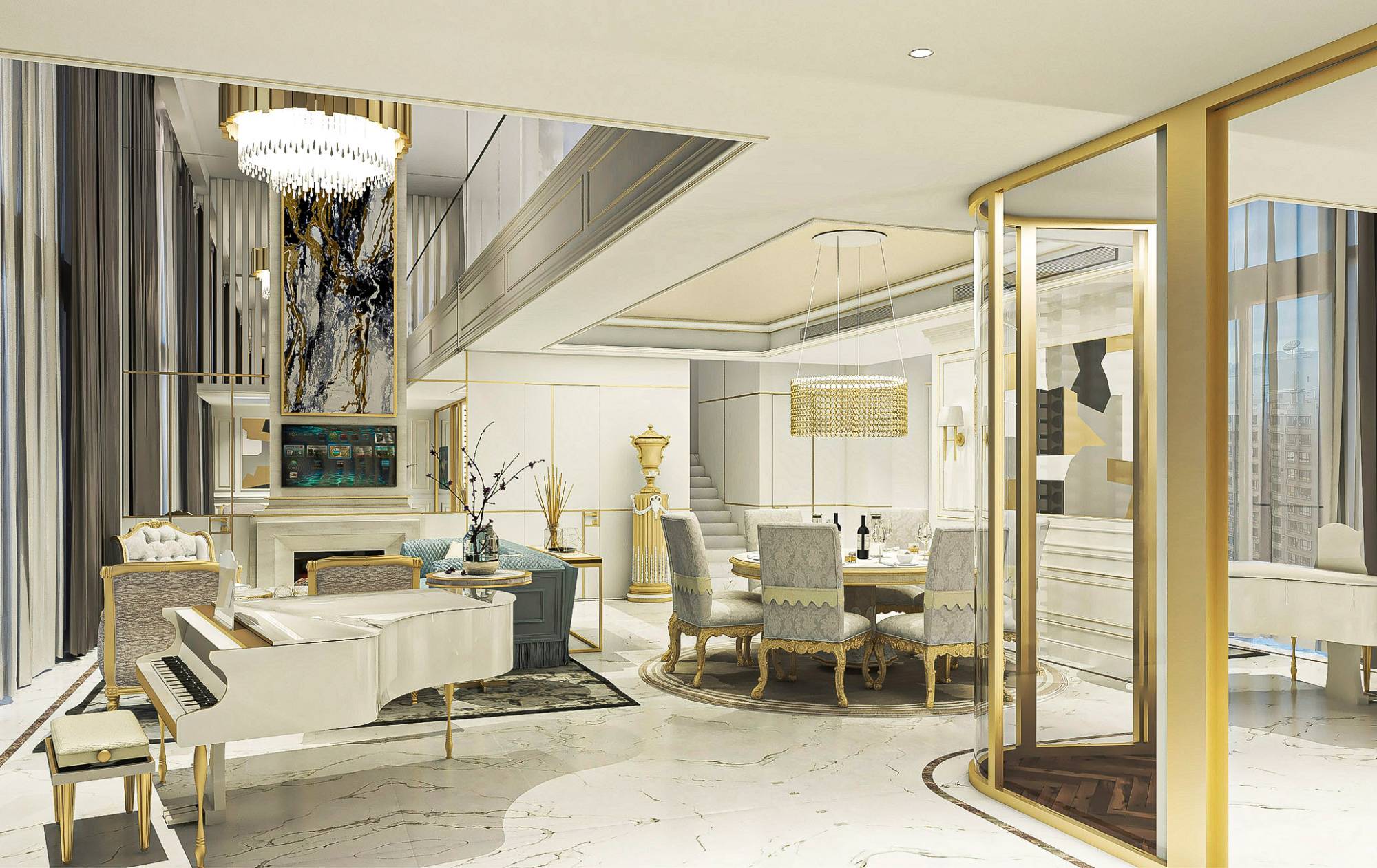 Curated visual reference: A Luxury Penthouse In Hong Kong Photo Inspiration